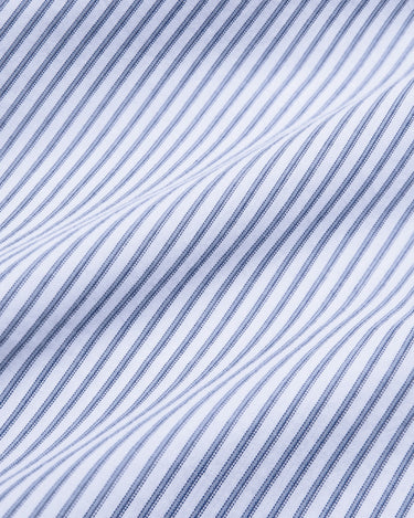 Poplin Stripe Short Sleeve Long Pyjama Set